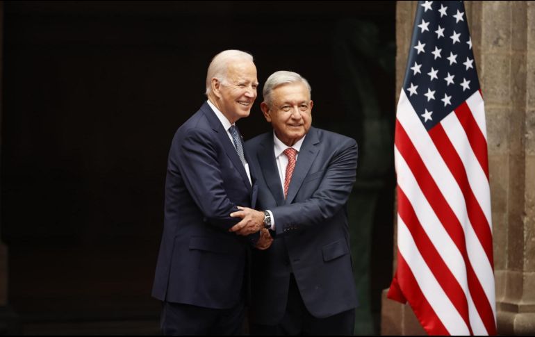 El Presidente Andrés Manuel López Obrador volvió a defender al presidente de Estados Unidos, Joe Biden, y a su política migratoria. EFE / ARCHIVO
