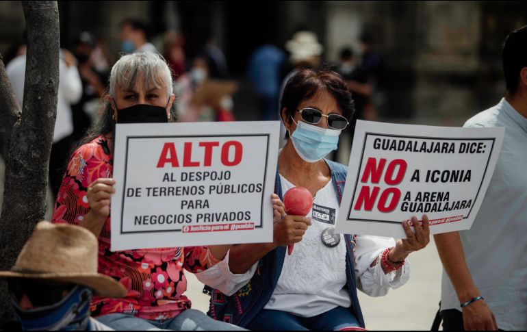 Desde hace varios años los vecinos de la zona han protestado en contra de la construcción de Iconia. EL INFORMADOR/ ARCHIVO