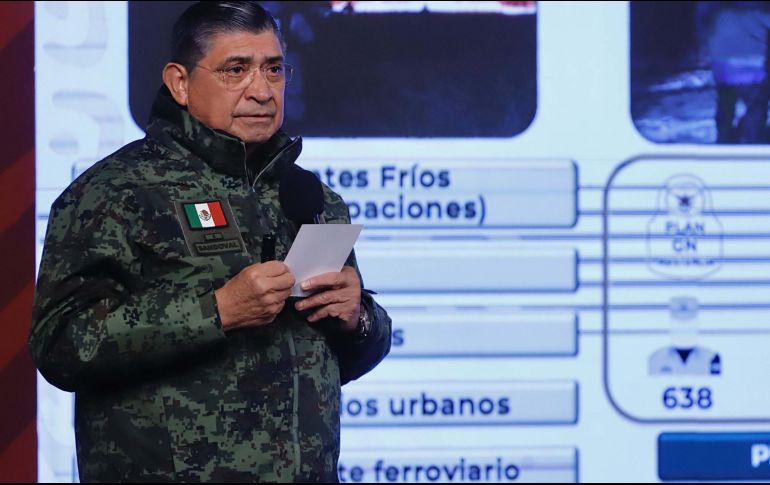 Luis Cresencio Sandoval González, secretario de la Defensa Nacional, presentó el informe del Gabinete de Seguridad. SUN/ARCHIVO