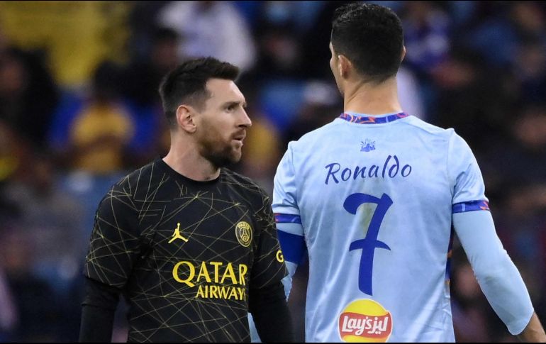 Messi y Cristiano Ronaldo ofrecieron un buen partido de futbol. AFP/Franck Fife