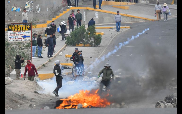 Nuevamente el caos y el desorden imperó en Perú.  AFP/Diego Ramos