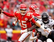 El mariscal de campo Patrick Mahomes tuvo una tarde sublime. AFP/ David Eulitt