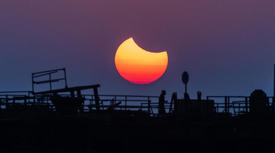 El eclipse anular se podrá ver solo desde la Península de Yucatán. SUN