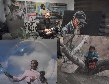 Alfredo García Andrade cursó la Licenciatura en Artes Visuales, en la UdeG. En la imagen posa con algunas de sus fotografías. EL INFORMADOR/C. Zepeda