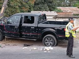 Los ocupantes de la camioneta fueron asesinados a balazos. M. Victoria /EFE