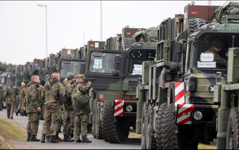 Polonia, Estonia, Letonia y Lituania ejercen fuerte presión sobre Alemania para que autorice el envío de tanques Leopard a Ucrania. AP/B. Wüstneck