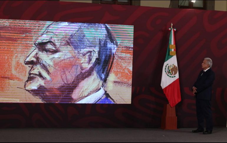 El vocero de Presidencia, Jesús Ramírez Cuevas, hizo un resumen del segundo día del juicio contra García Luna en una corte en Estados Unidos. SUN/C. Mejía