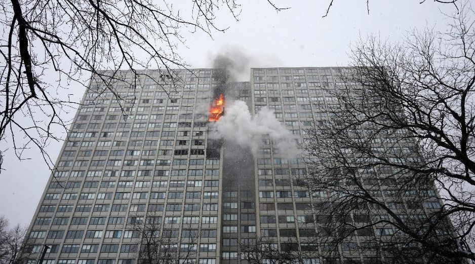 El incendio empezó en el piso 15. Ch. Rex/AP