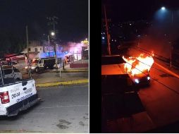 Usuarios de redes sociales y vecinos de la zona compartieron videos en donde se observa el vehículo en llamas. SUN/ESPECIAL