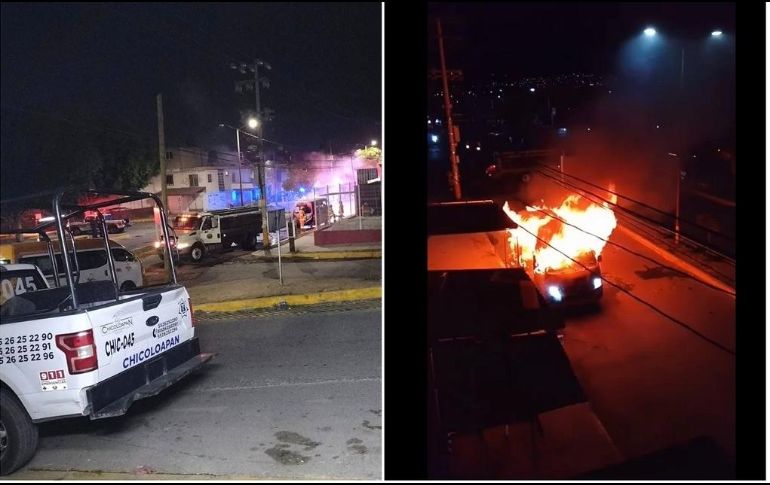 Usuarios de redes sociales y vecinos de la zona compartieron videos en donde se observa el vehículo en llamas. SUN/ESPECIAL