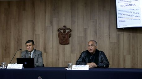 La Universidad de Guadalajara presentó esta mañana el balance del Programa Sendero Seguro. ESPECIAL/UdeG