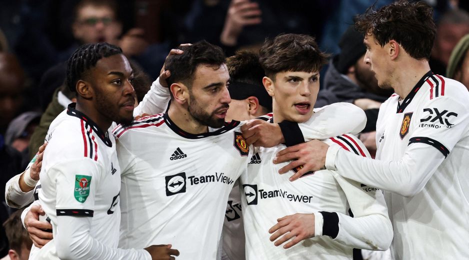EL Manchester United venció sin problema alguno a su rival.  AFP/Darren Staples