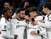 EL Manchester United venció sin problema alguno a su rival.  AFP/Darren Staples