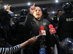 El Secretario de la Contraloría General, Juan José Serrano Mendoza, denunció que en la sede de la alcaldía Cuauhtémoc se halló propaganda en contra de Sheinbaum. SUN/V. Rosas