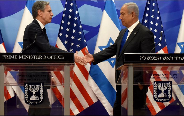 Blinken abordó también la necesidad de mantener la cooperación con Israel para hacer frente a Irán. EFE/D. Hill
