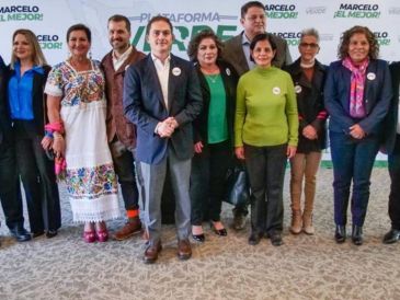 Diputados federales del PVEM apoyan a Marcelo Ebrard. SUN