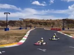 Checo Pérez le dio cátedra a su hijo Checo y a su sobrino Sebastían. ESPECIAL