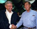 López Obrador dijo sobre Cárdenas: "A mí me dio mucho gusto la carta del ingeniero, no sabía, pero él ya lo había informado al grupo" que no formaría parte de Mexicolectivo. SUN / ARCHIVO