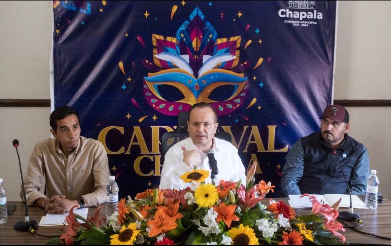 El presidente municipal de Chapala, Alejandro Aguirre habló de los detalles del Carnaval 2023. ESPECIAL