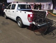 Los sospechosos, identificados como Felipe “N”, de 36 años, y Jesús Antonio “N”, de 32, fueron llevados ante el Ministerio Público. ESPECIAL/Policía de Guadalajara