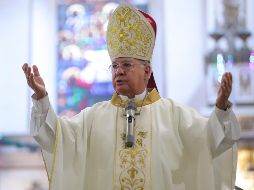 El cardenal Francisco Robles Ortega pidió a los padres tener comunicación con sus hijos para que eviten caer en el reto Clonazepam. EL INFORMADOR/ CARLOS ZEPEDA