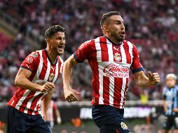 Chivas se llevó un punto en casa gracias al gol de Mayorga. IMAGO7/Sandra Bautista