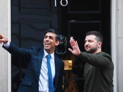 El presidente de Ucrania también visitó Gran Bretaña. SUN