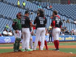 La novena azteca quedó lista para su compromiso en semifinales de Serie del Caribe. Twitter/@Liga_Arco