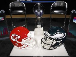El Super Bowl 2023 de la NFL enfrentará a los Philadelphia Eagles y a los Kansas City Chiefs este domingo en el State Farm Stadium de Glendale, Arizona. EFE / C. Brehman