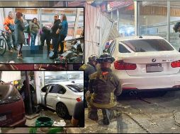 Debido al choque en el puesto, dos trabajadores y una comensal quedaron lesionados. SUN/ESPECIAL