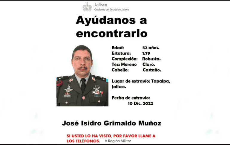 El coronel José Isidro Grimaldo Muñoz se desempeñaba como Comandante de una corporación en la frontera norte. ESPECIAL