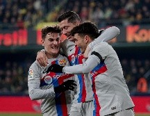 Pedri anotó el único tanto del partido. EFE/Manuel Bruque