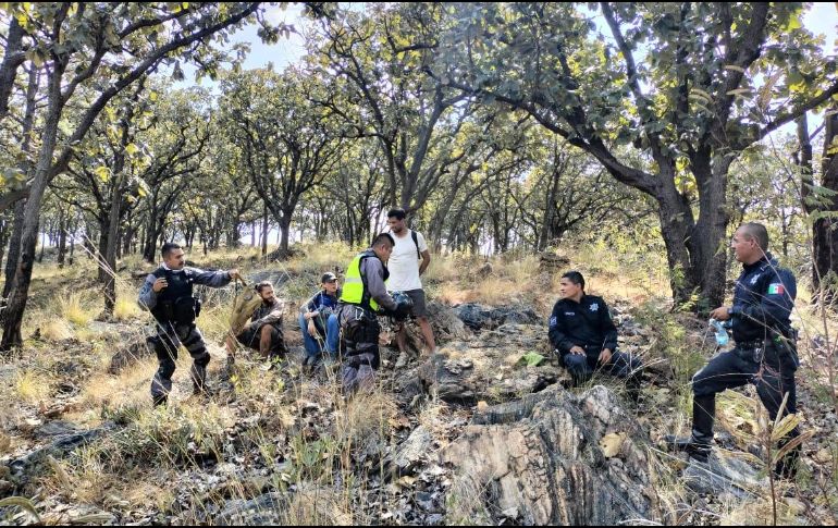 Tres personas se perdieron en La Primavera, en el área del Río Caliente, donde posteriormente fueron rescatadas. ESPECIAL