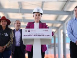 La jefa de Gobierno de la Ciudad de México, Claudia Sheinbaum Pardo, supervisió las obras de modernización del CETRAM San Lázaro. ESPECIAL