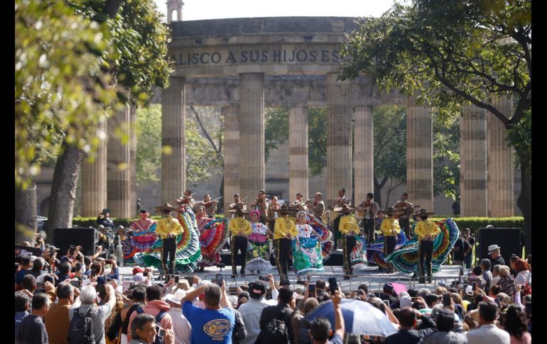 El tradicional mariachi se hizo presente en los festejos. EL INFORMADOR/C. Zepeda