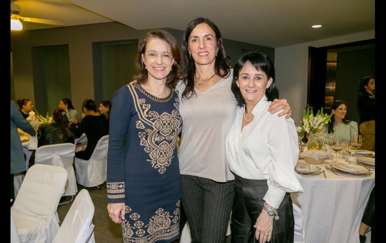 Gabriela O’farril, Tere de obeso y Laura Domínguez. GENTE BIEN JALISCO/Jorge Soltero