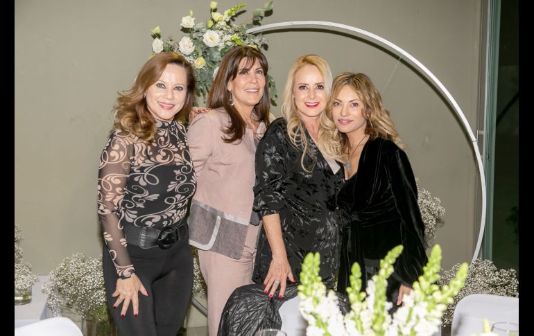 Araceli Padilla, Graciela Iglesias, Graciela Pérez Gómez y Vero González. GENTE BIEN JALISCO/Jorge Soltero