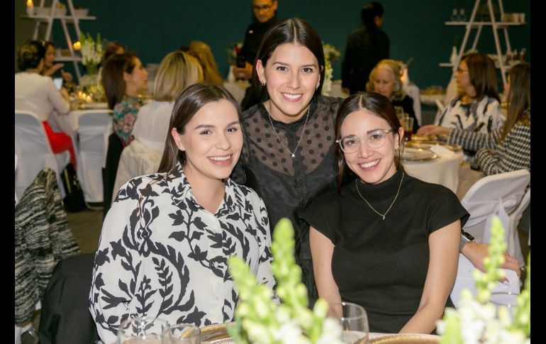 Angélica Montoya, Alexa Orozco y Fabiola Ángel. GENTE BIEN JALISCO/Jorge Soltero