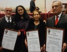 Idolina Cosío Gaona, Presidente Nacional de la Agrupación Gómez Farías, entregó los reconocimientos en el marco de su primer informe. ESPECIAL