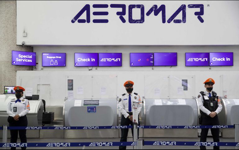 El Presidente Andrés Manuel López Obrador dijo que la quiebra de Aeromar se debió a que es una empresa mal administrada. SUN / G. Espinosa