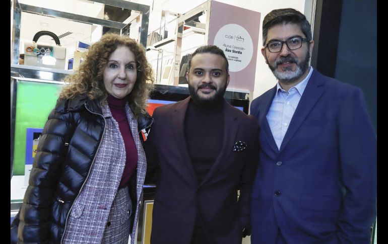 Cristina Ibarbia, Edgar Arredondo y Daniel Toro. GENTE BIEN JALISCO/Claudio Jimeno