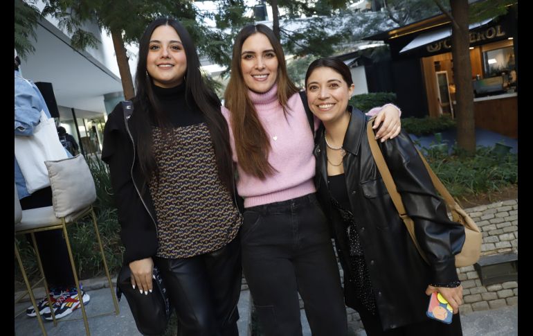 Reneé Gudiño, Fernanda Nisino y Ale González. GENTE BIEN JALISCO/Claudio Jimeno