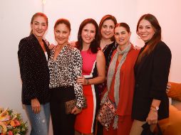 Paulina Hernández, Liz Aldana, Rosca Becerra, Cristina Vázquez Aldana, Paulina Hernández y Sofía Cerratos. GENTE BIEN JALISCO/Tony Martínez