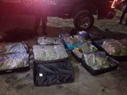 Las siete maletas estaban en las inmediaciones de la Central Camionera Nueva y fueron aseguradas. ESPECIAL