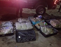 Las siete maletas estaban en las inmediaciones de la Central Camionera Nueva y fueron aseguradas. ESPECIAL