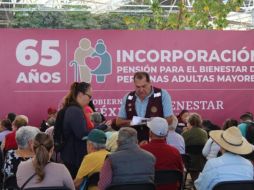 El registro para la Pensión del Bienestar en Guadalajara se lleva a cabo en el Parque San Jacinto. EL INFORMADOR/ ERNESTO GÓMEZ