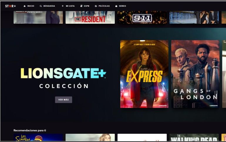 La nueva integración de Lionsgate+ expande la experiencia de los espectadores a los dispositivos locales de televisión por primera vez. ESPECIAL/THE WALT DISNEY COMPANY MÉXICO.