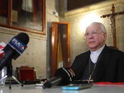 El Cardenal de Guadalajara, José Francisco Robles Ortega, resaltó el trabajo de los colectivos para hallar desaparecidos. EL IFORMADOR/ ARCHIVO