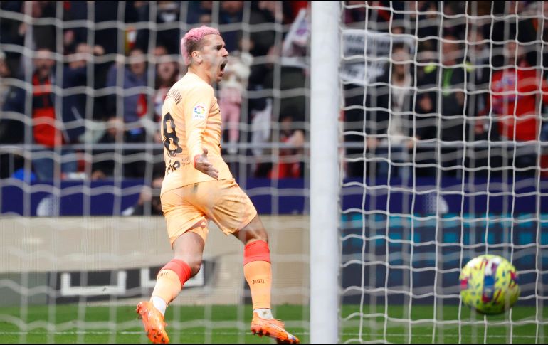 El delantero francés marcó el solitario tanto en la victoria del Atlético de Madrid. EFE/Juan Carlos Hidalgo