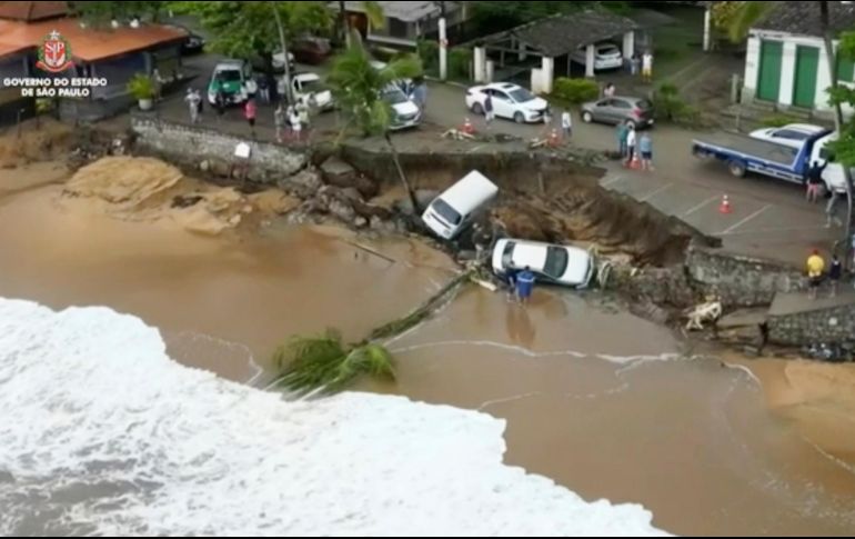 Las precipitaciones en Sao Paulo han superado los 60 centímetros en un día, una de las mayores cantidades jamás registradas en Brasil en un periodo tan corto. AP/Sao Paulo Government